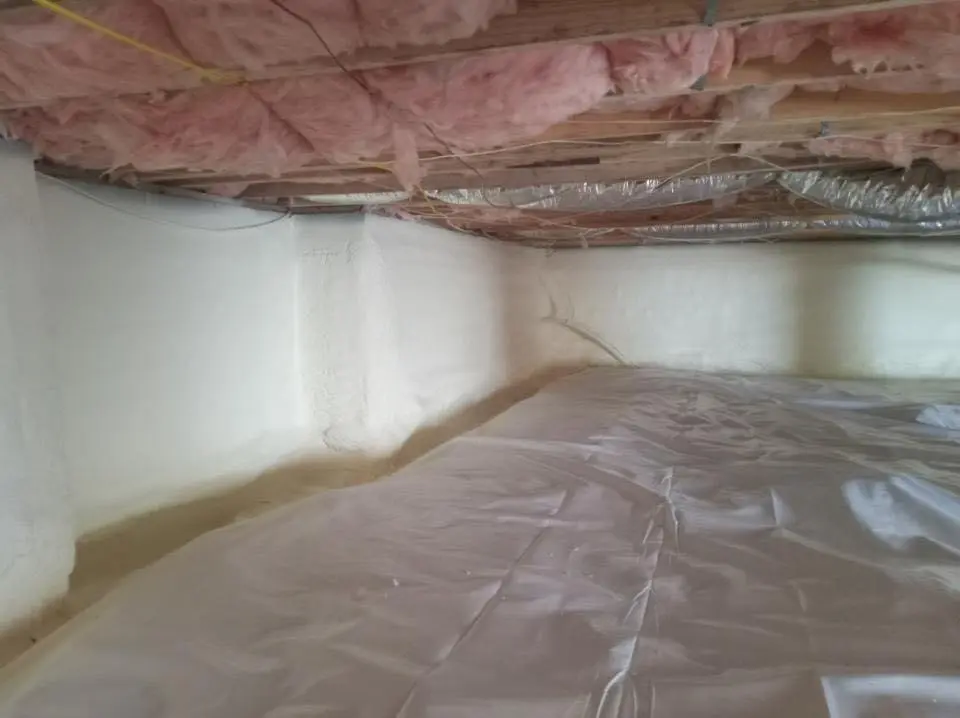 Crawl space encapsulation with closed-cell spray foam for Attic Insulation in German Flatts